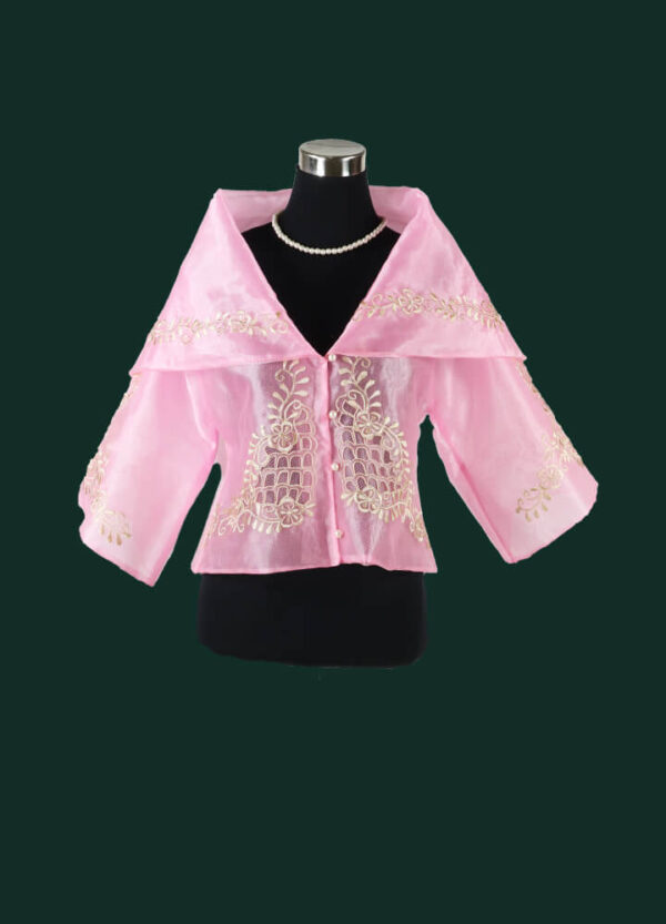 Ladies Maria Clara Blouse "Makahiya" (Pink)