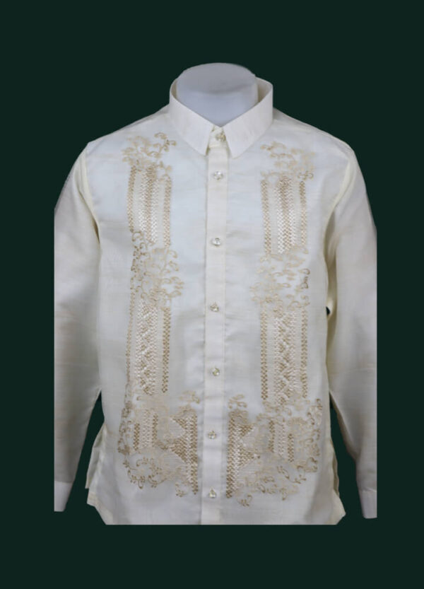 Barong Tagalog - Agila (P20) - Classic - Cream Embroidery (XL) - Image 2