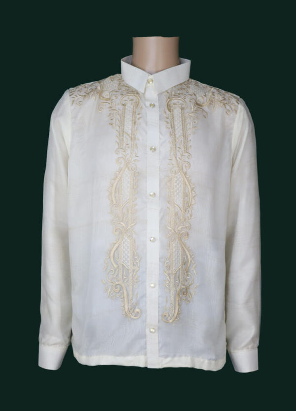 Barong Tagalog - Agila (P37) - Classic - Cream Embroidery - Image 3