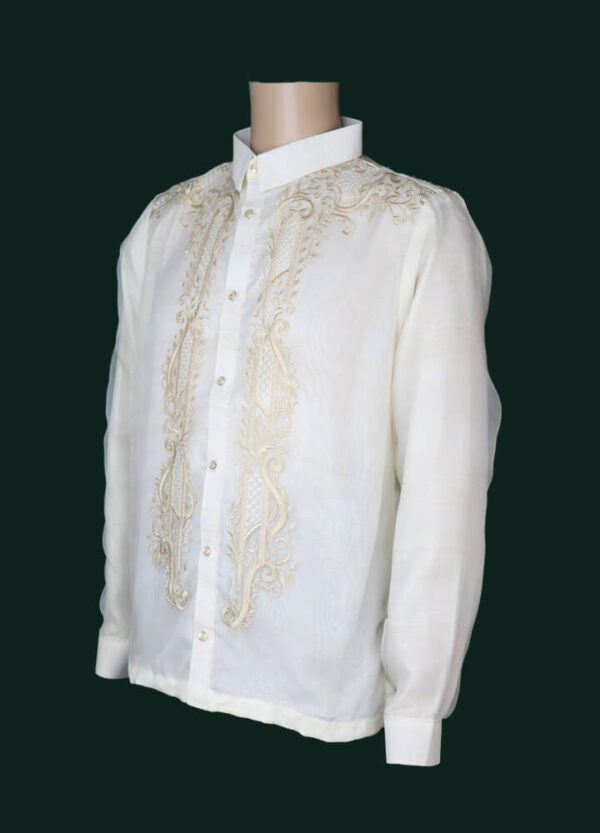 Barong Tagalog - Agila (P37) - Classic - Cream Embroidery - Image 4