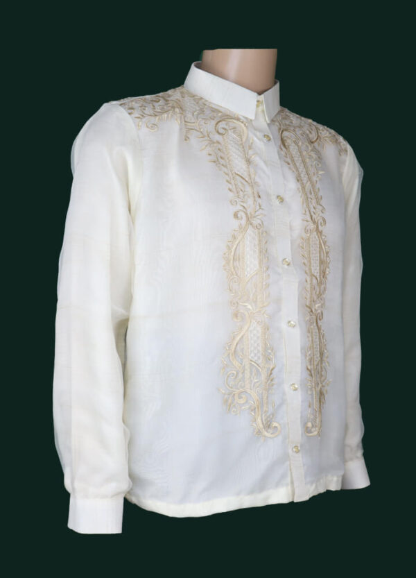 Barong Tagalog - Agila (P37) - Classic - Cream Embroidery - Image 5
