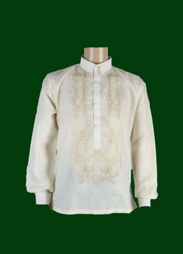 Barong Tagalog - Agila (P15) - Classic - Cream (Large) - Image 2