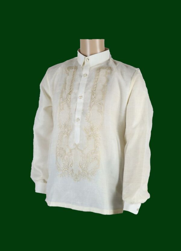 Barong Tagalog - Agila (P15) - Classic - Cream (Large) - Image 3