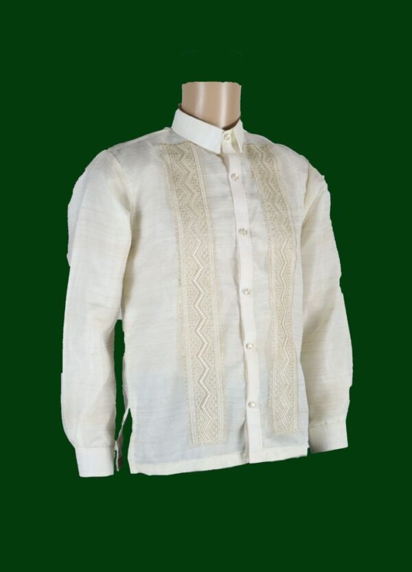 Barong Tagalog - Agila (P17) - Classic - Cream (Small) - Image 4