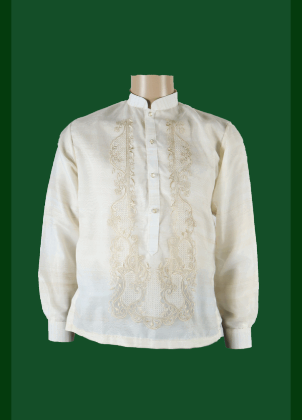 Barong Tagalog - Loro (P2) - Classic - Cream (Small) - Image 2