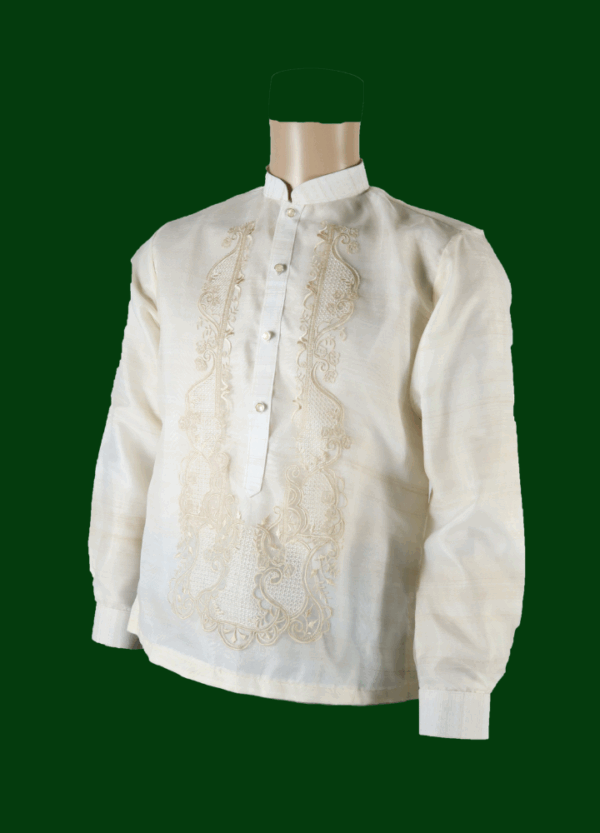 Barong Tagalog - Loro (P2) - Classic - Cream (Small) - Image 3