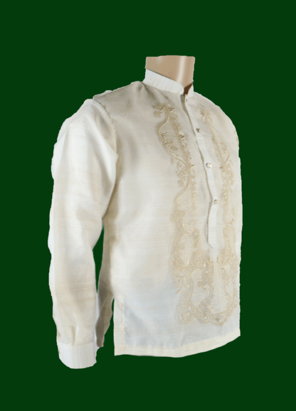 Barong Tagalog - Loro (P2) - Classic - Cream (Small) - Image 4